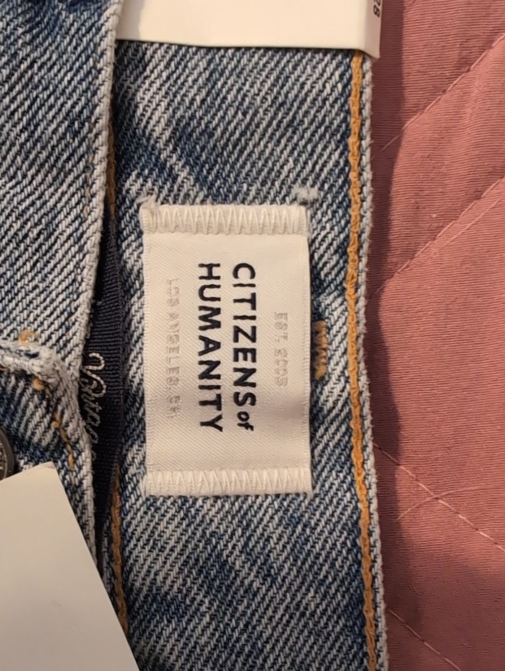 Citizens of Humanity Charlotte Crop High-Rise Straight Jeans โ Light Blue NWT - Picture 4 of 11